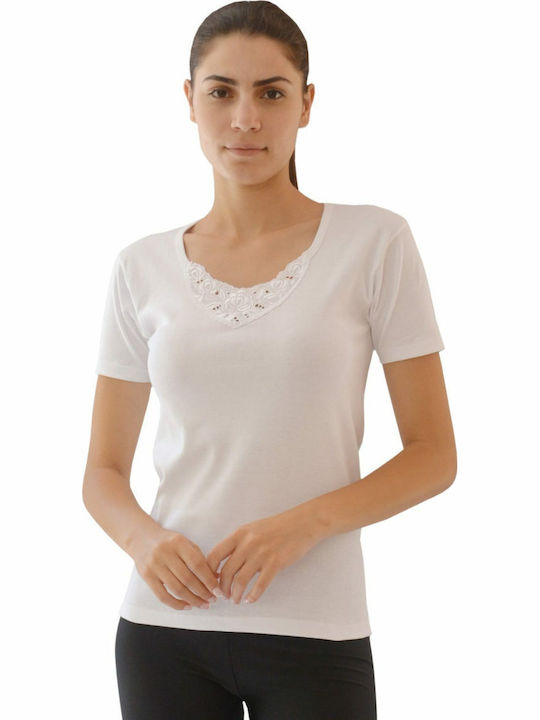 Women's Short Sleeve Cotton T-Shirt White