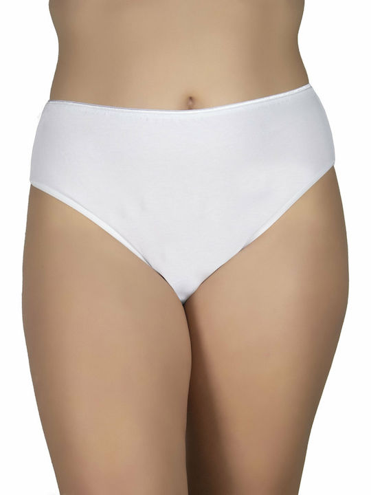 A.A UNDERWEAR Tai Plus Bumbac Talie înaltă Femei Alunecare MultiPack Albe