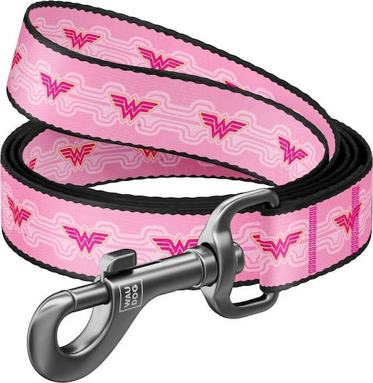 WauDog Hundeleine/Führleine Riemen Waudog in Rosa Farbe 1.22m