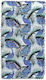 Strandtuch Pareo Blau mit Fransen 170x90cm.