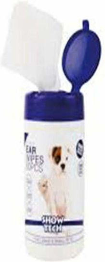 Ear 60 Dog Wipes for Ear Cleansing with Aloe