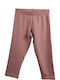 Kinder Leggings Capri Rosa