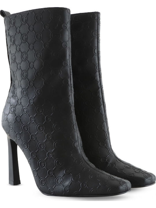 Leather Women's Ankle Boots Black