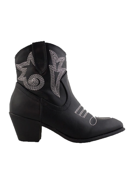 InShoes Damen Cowboy-Stiefeletten Schwarz