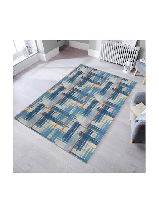 Rug Rectangular Blue