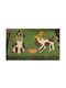 Covor de Intrare din Cocos cu Suport Antiderapant Verde 43x73buc