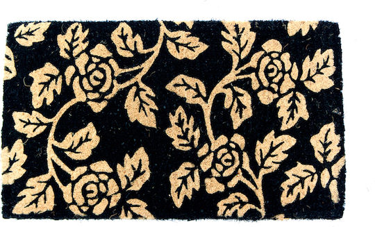 Entrance Mat made of Coir Black 45x75cm
