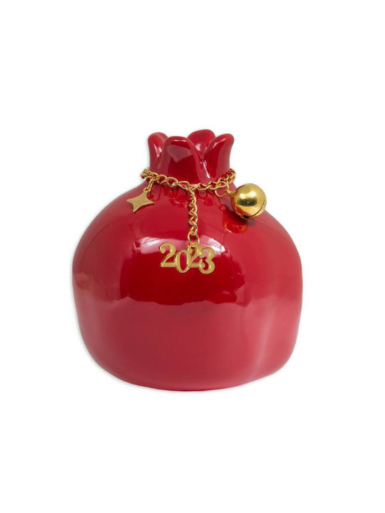 Tabletop Lucky Charm Pomegranate Red Ceramic 2024 1pcs