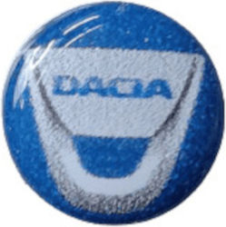 Dacia Car Signal Stickers with Enamel Coating Dacia 1.1 x 1.1cm for Car Key 1pcs