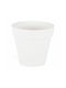 Serinova Pot Plastic White Cream 28x28x26cm.