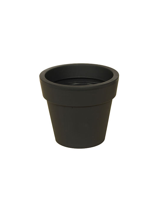 Miltoplast Ios Flower Pot 30x27cm in Black Color