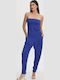 Women's Strapless One-piece Suit Blue