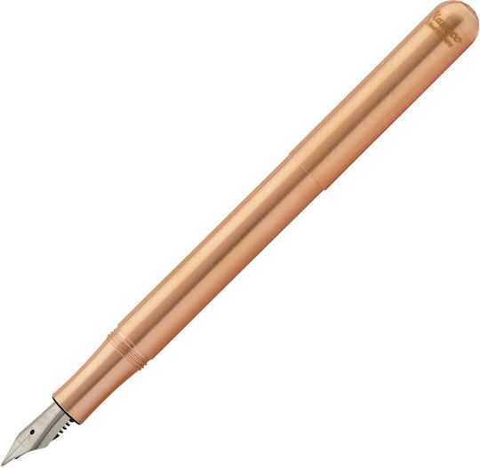 Kaweco Liliput Copper Πένα Γραφής Fine Μπρούτζινη με Μπλε Μελάνι