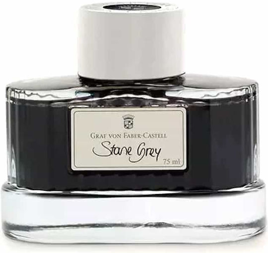 Graf Von Faber-Castell Stone Replacement Ink for Fountain Pen Extra Fine Gray 75ml