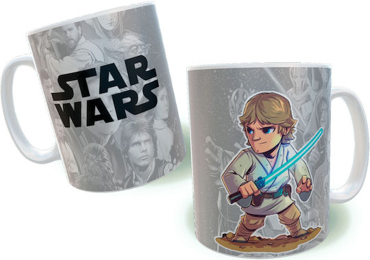 Rock Deal Luke Skywalker Κούπα Κεραμική Γκρι 325ml