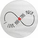 Koupakoupa Round Glass Chopping Board Transparent 30x30cm