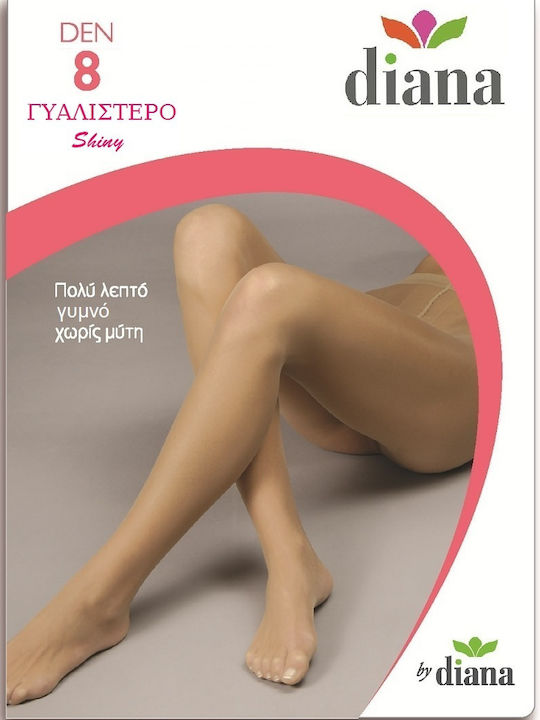 Diana Διάφανο Γυναικείο Καλσόν 8 Den Μπεζ