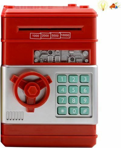 Perfectoys Детски Копилка Пластмасов Червен 13.5x12.3x19.5см