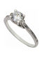 Single Stone from White Gold 14K