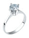 Single Stone from White Gold 14K