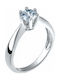 Single Stone from White Gold 14K