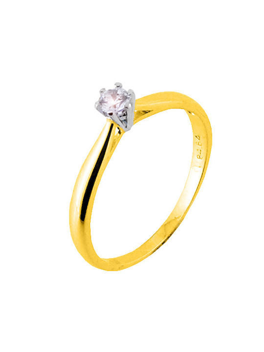 Single Stone from Gold 14K