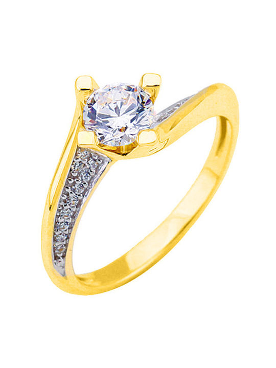 Single Stone from Gold 14K