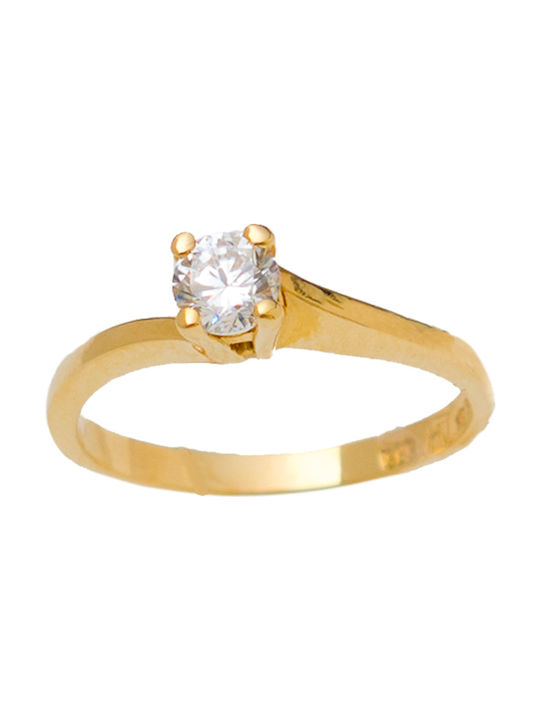 Kontopoulos Single Stone from Gold 14K