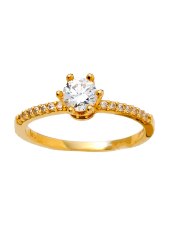 Kontopoulos Single Stone from Gold 14K