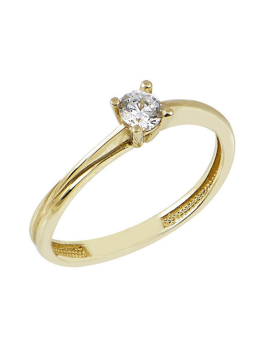 Savvidis Single Stone from Gold 14K