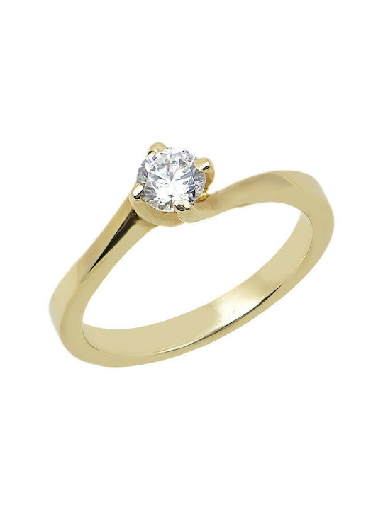 Savvidis Single Stone from Gold 14K