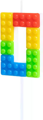 Birthday Candle Number "0" Multicolored PM-967