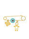 Vitopoulos Child Safety Pin Vitopoulos made of Gold 14K