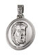Roloi Kaliamanis Pendant Kids Talisman Double Sided Konstantinato made of Gold 14K PM1140