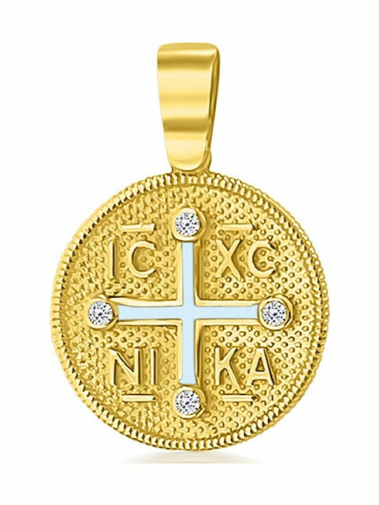 Chrilia Pendant Kids Talisman Konstantinato made of Gold 9K ME2247