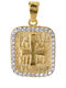 Tasoulis Jewellery Collection Μενταγιόν Παιδικό Φυλαχτό Κωνσταντινάτο από Χρυσό 9K 9K535-1KON