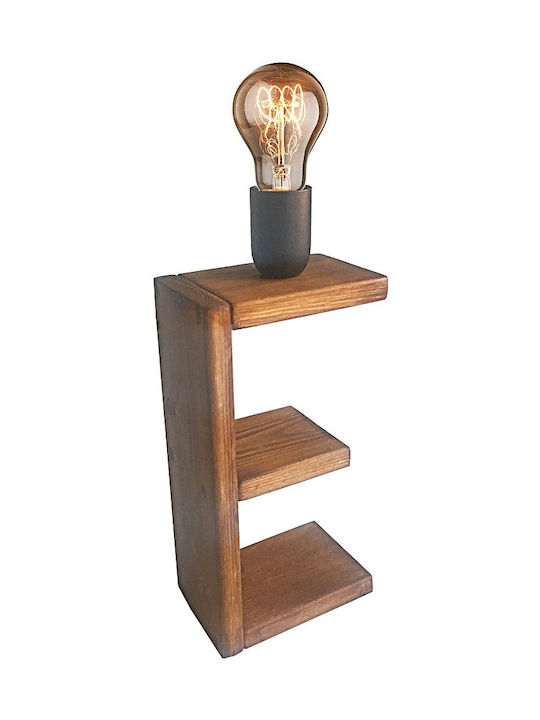 Dekorative Lampe Brief mit Fassung für E27 Lampe Beige