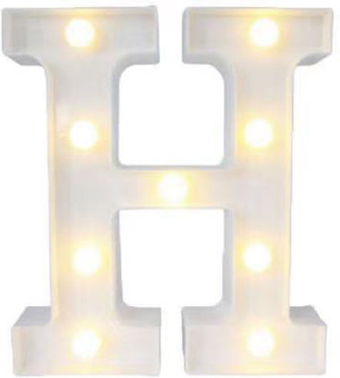 Decorative Lamp Letter White