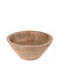 Fruit Bowl Wooden Brown 20x20x10cm