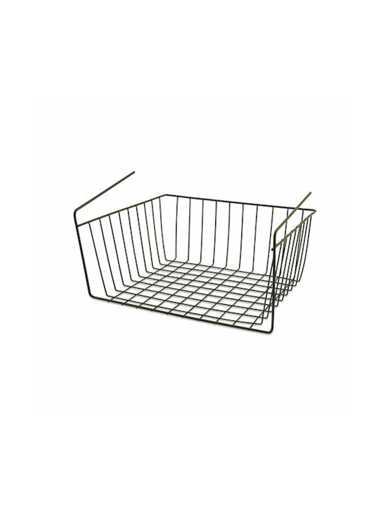 Hängendes Metallregal 33,5x28x17cm Grau