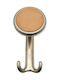 Mital Wall Hanger Metal 2 Hooks Silver 8x6x16cm