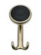 Mital Wall Hanger Metal 2 Hooks Gold 8x6x16cm