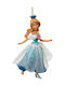 Cinderella 12cm Christmas Plastic Figure Ornament Light Blue