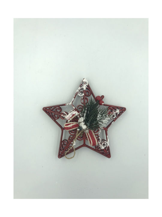 Christmas Star Ornament Burgundy