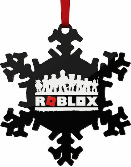Roblox Team Hängendes Schneeflocke Ornament Hölzern Schwarz