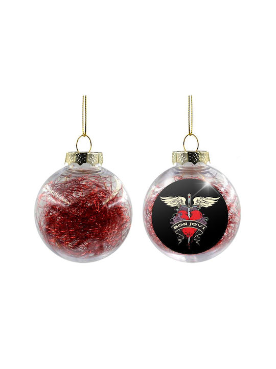 Ornament suspendat Glob Plastic Transparent 8buc