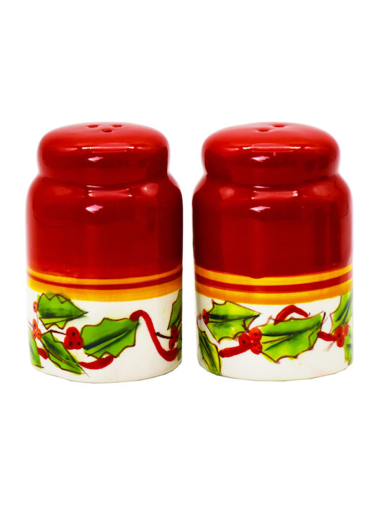 Christmas Salt and Pepper Set Red