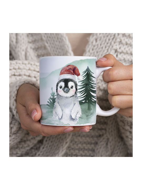 Christmas Mug Ceramic White 1pcs