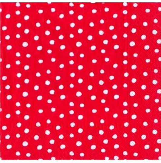 Caspari Set of Christmas Napkins Disposable L12.5xW12.5cm. 20pcs