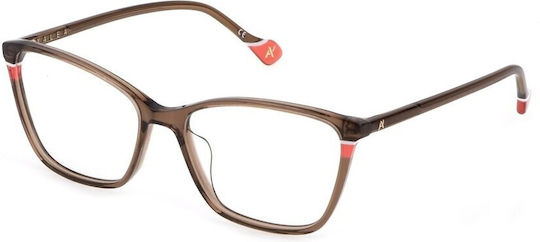 Yalea Γυναικείος Κοκκάλινος Σκελετός Cat Eye Καφέ YA048V D57Y